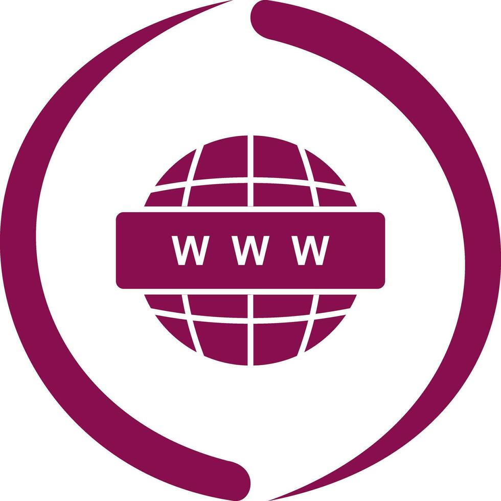 icône de vecteur web mondial