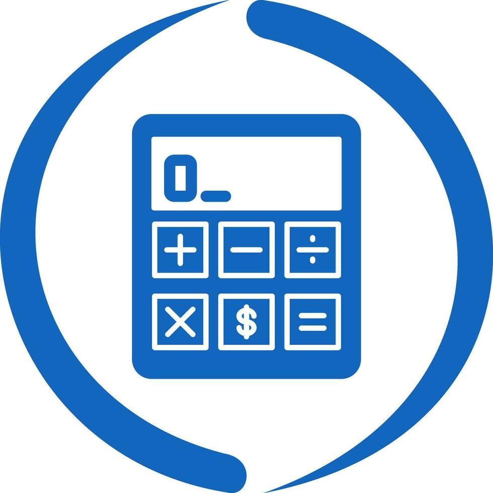 icône de vecteur de calculatrice