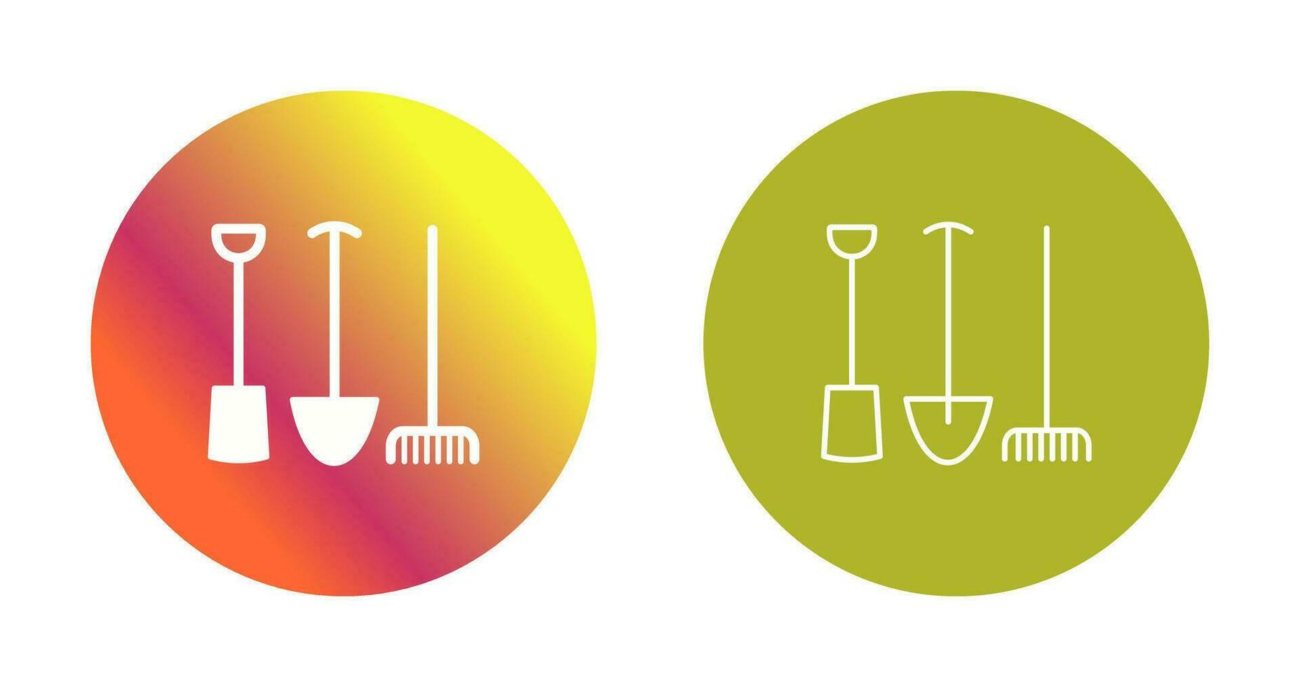 icône de vecteur d'outils de jardinage