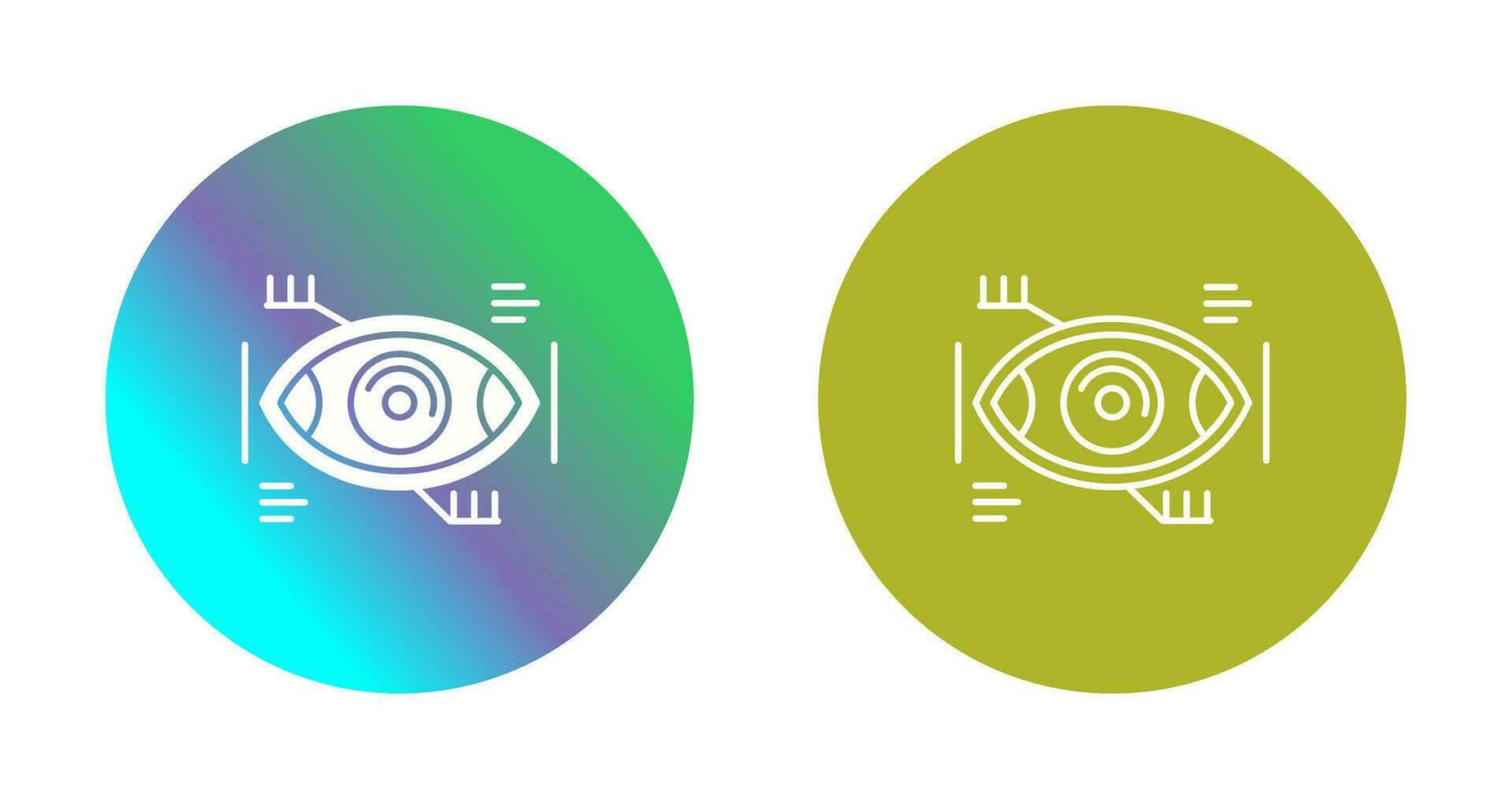 icône de vecteur de reconnaissance des yeux