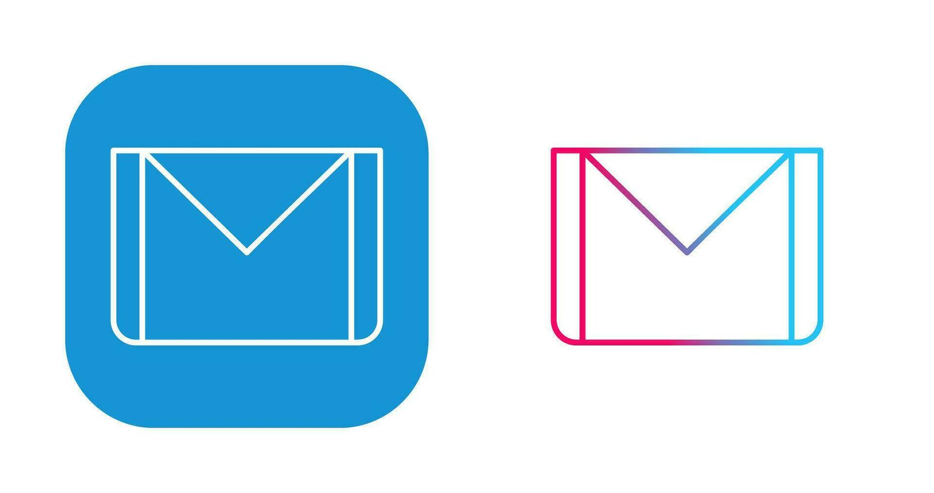 icône de vecteur de courrier électronique unique