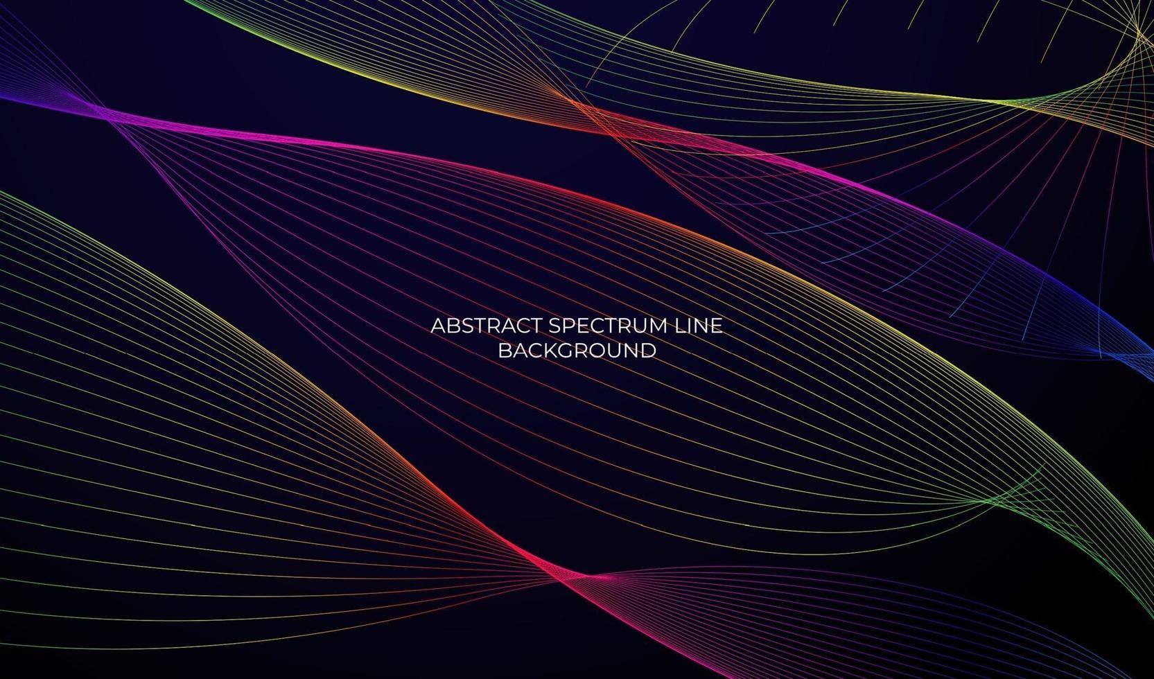 conception de fond de ligne de spectre abstrait vecteur