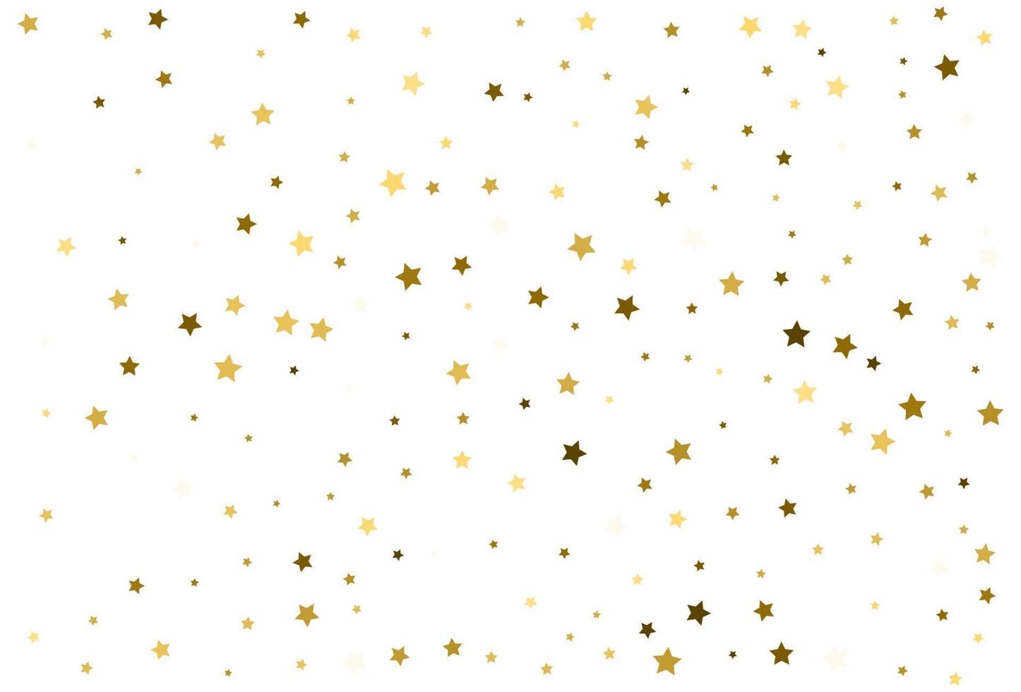 Célébration des confettis d'or des étoiles d'or tombantes vecteur