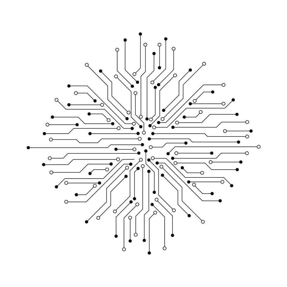 texture de carte de circuit imprimé de technologie abstraite vecteur