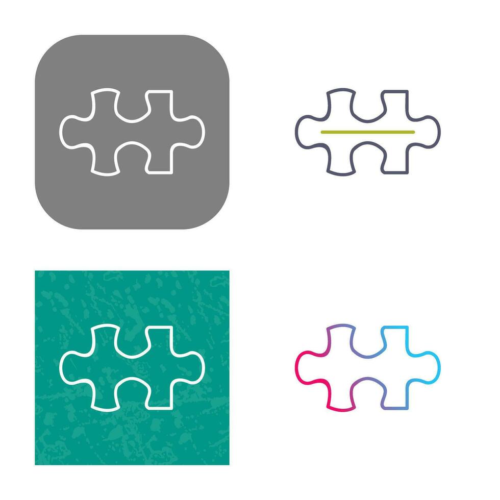 icône de vecteur de pièce de puzzle unique