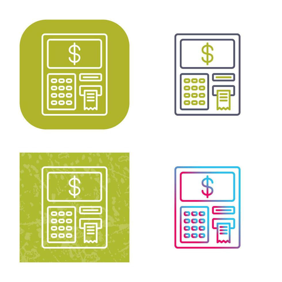 icône de vecteur de guichet automatique