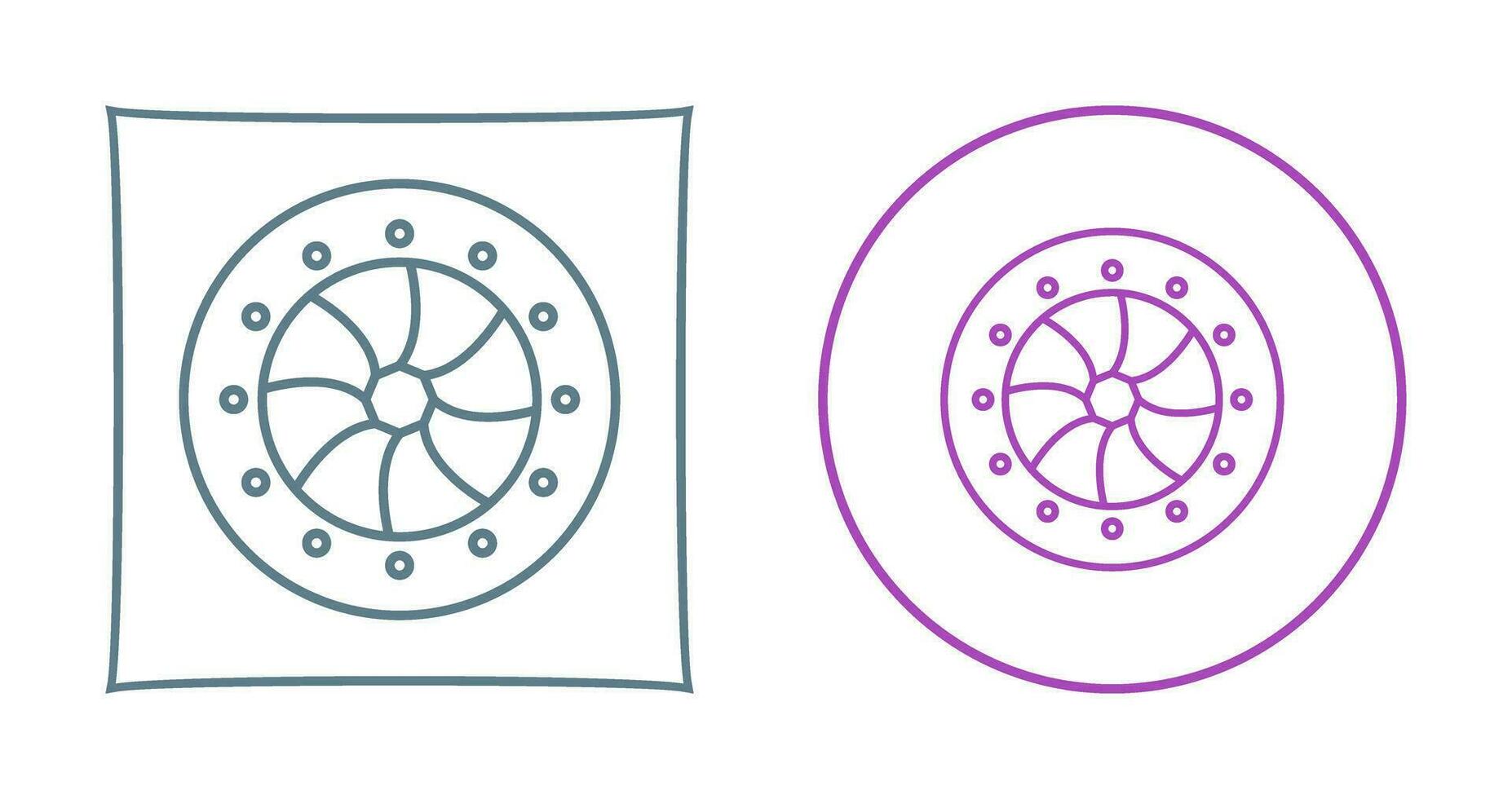 icône de vecteur de diaphragme optique unique