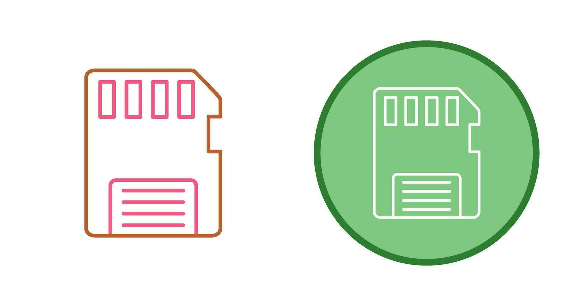 icône de vecteur de carte mémoire