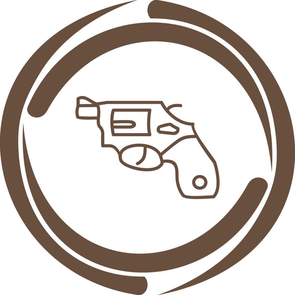 icône de vecteur de revolver unique