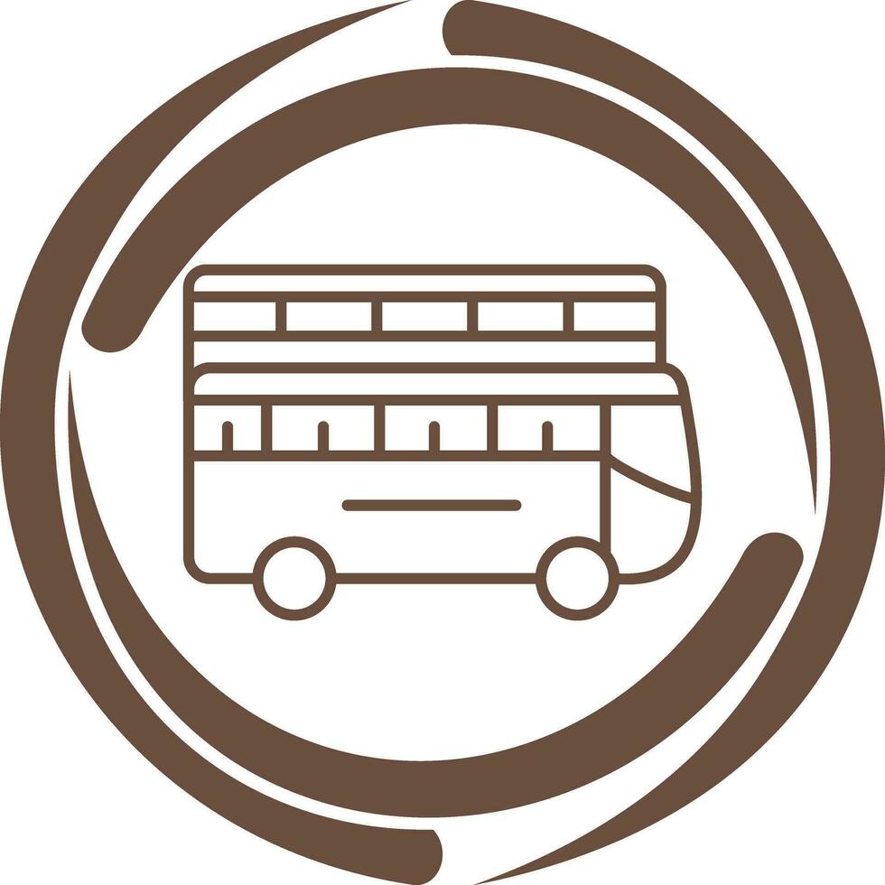 icône de vecteur de bus double