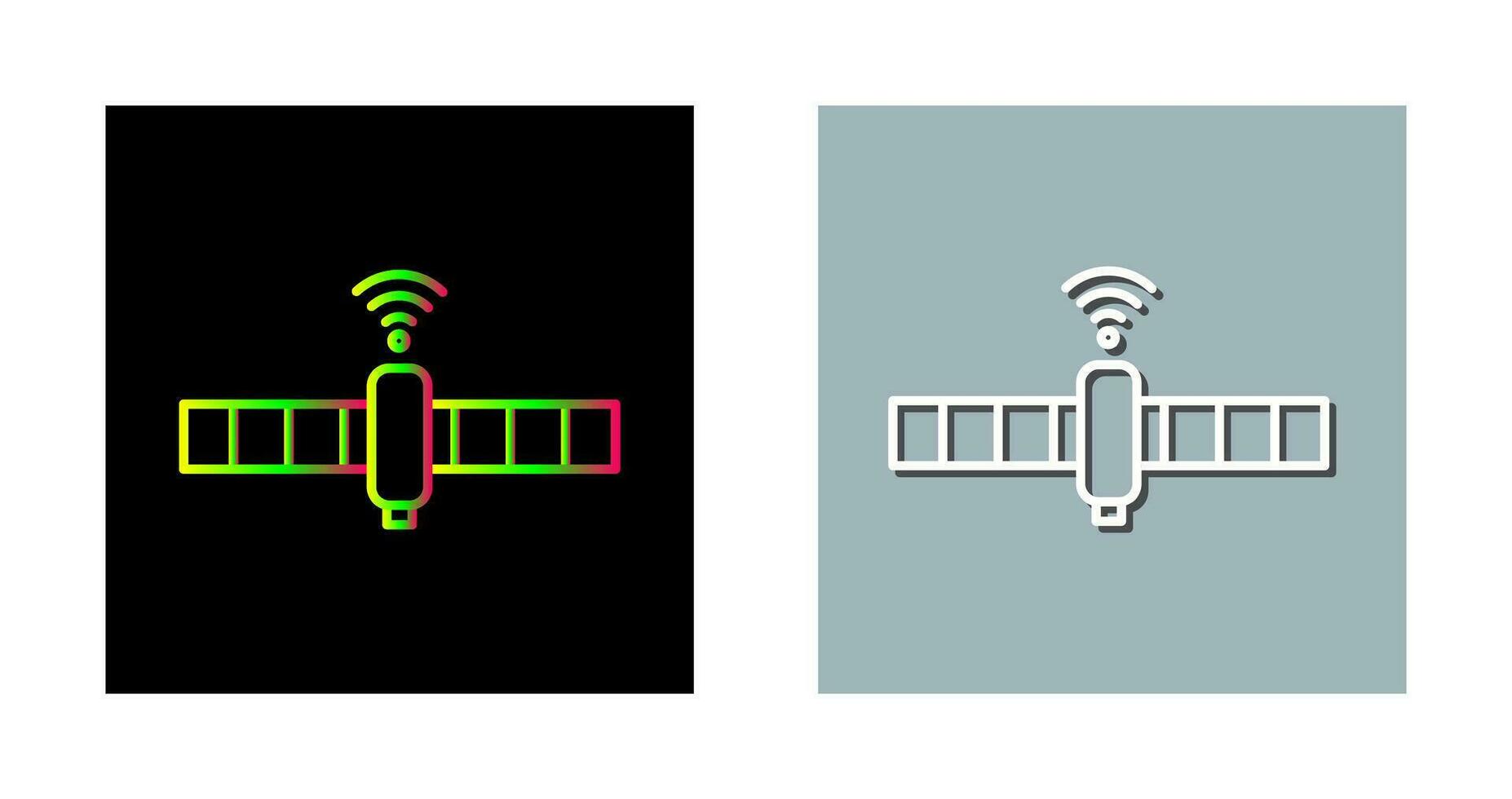 icône de vecteur satellite unique