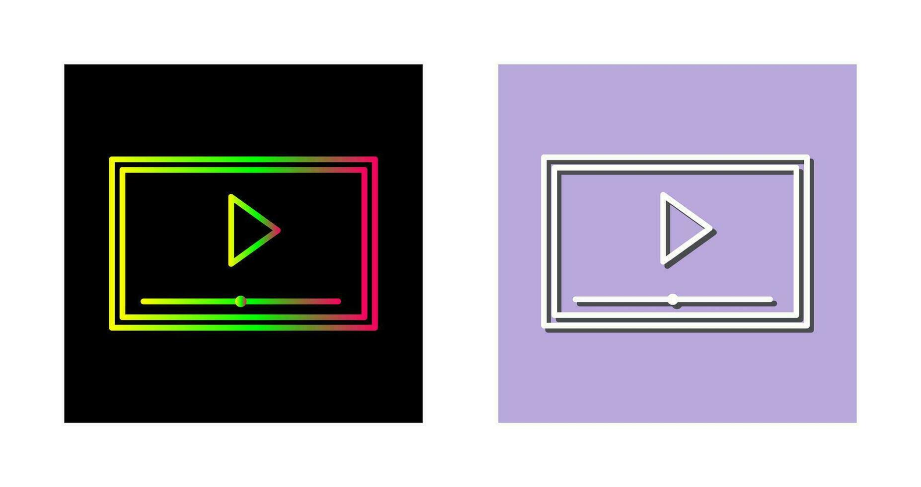 icône de vecteur de projection vidéo