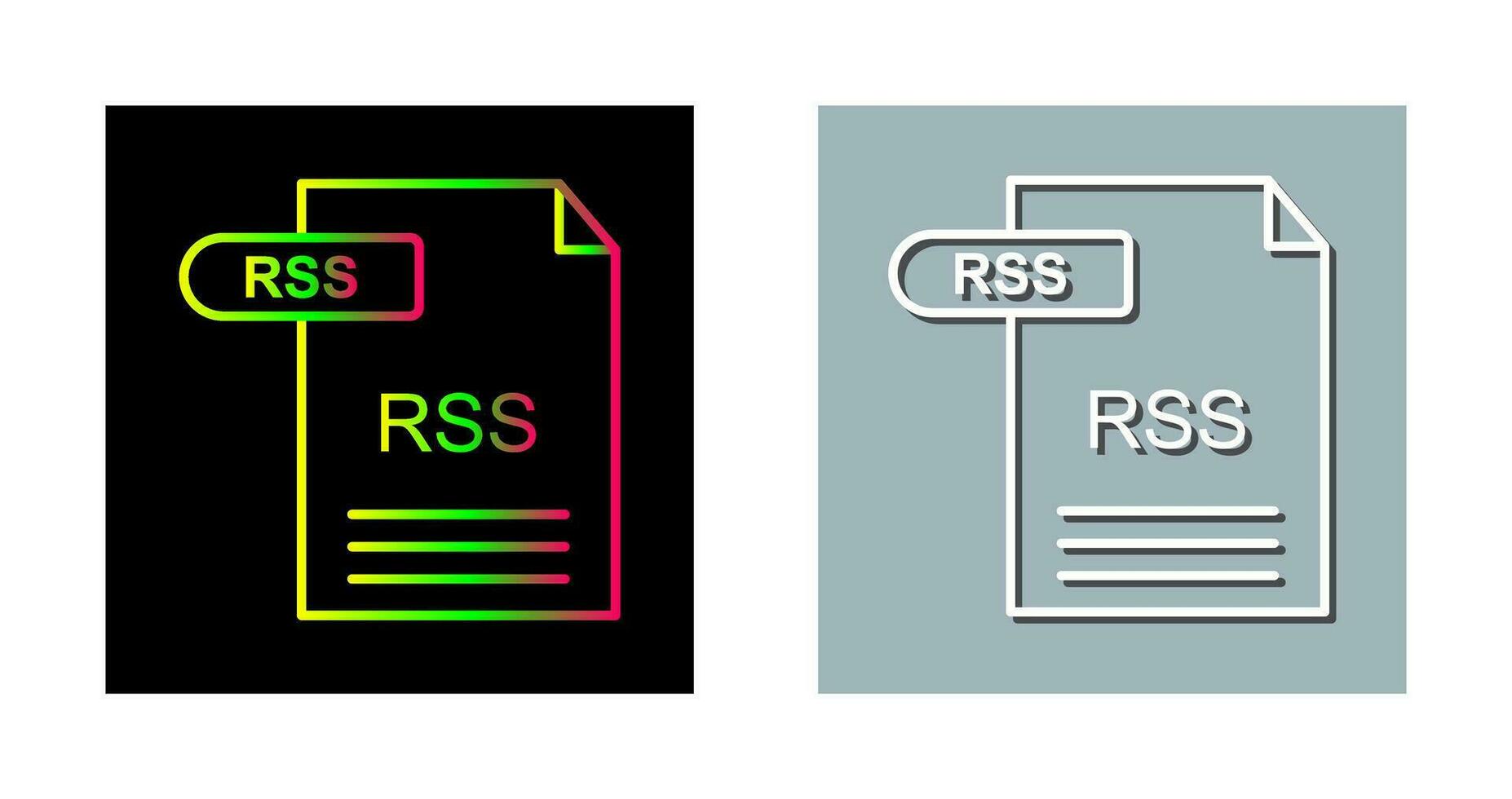 icône de vecteur rss