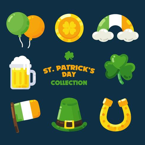 St Patricks Day clipart ensemble vecteur