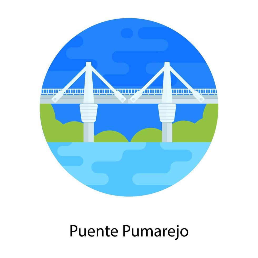 pont pumarejo colombie vecteur