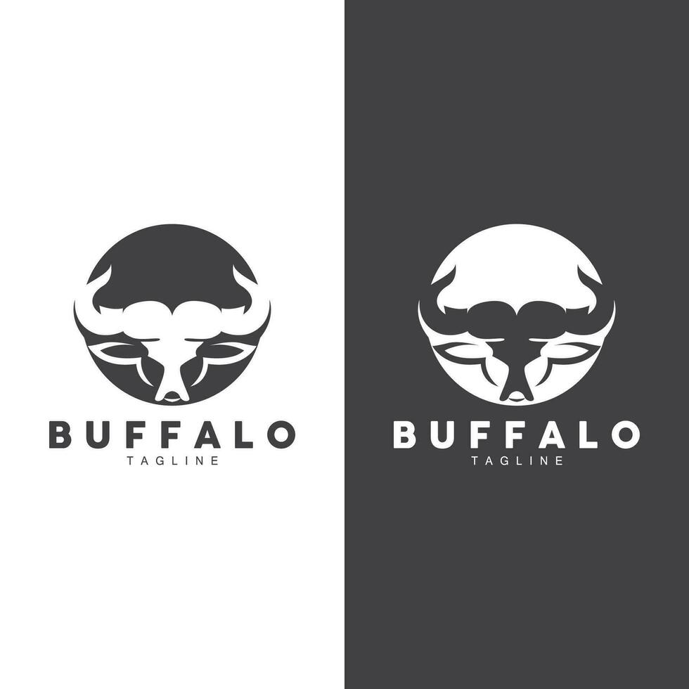 buffle logo modèle vecteur illustration