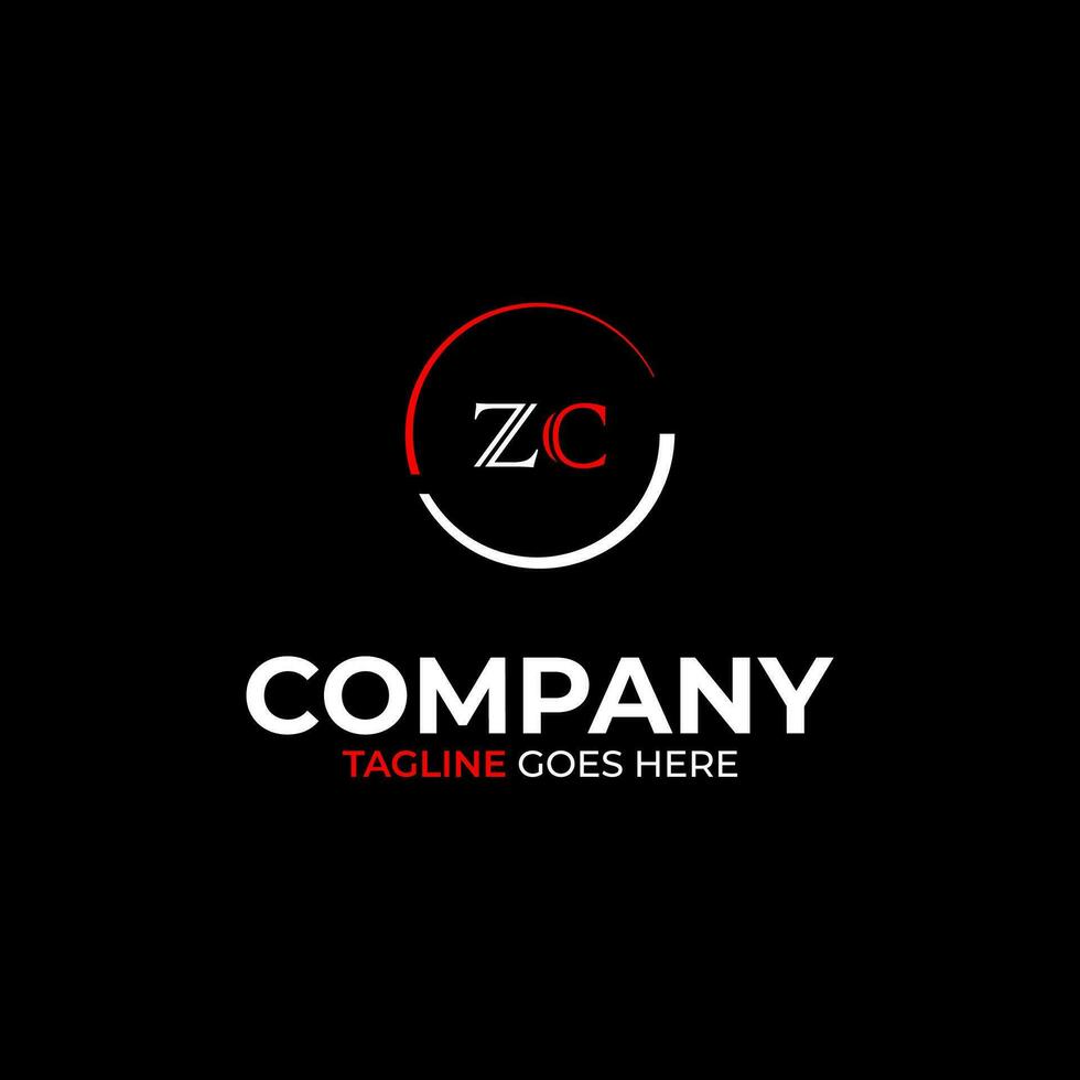 zc Créatif moderne des lettres logo conception modèle vecteur