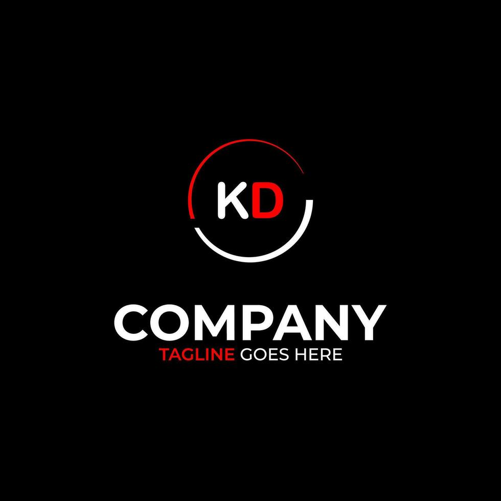 kd Créatif moderne des lettres logo conception modèle vecteur
