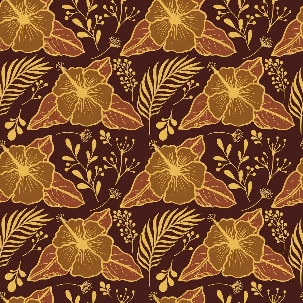 floral sans couture modèle. floral répéter pour textile et tissu. fleurs modèle vecteur