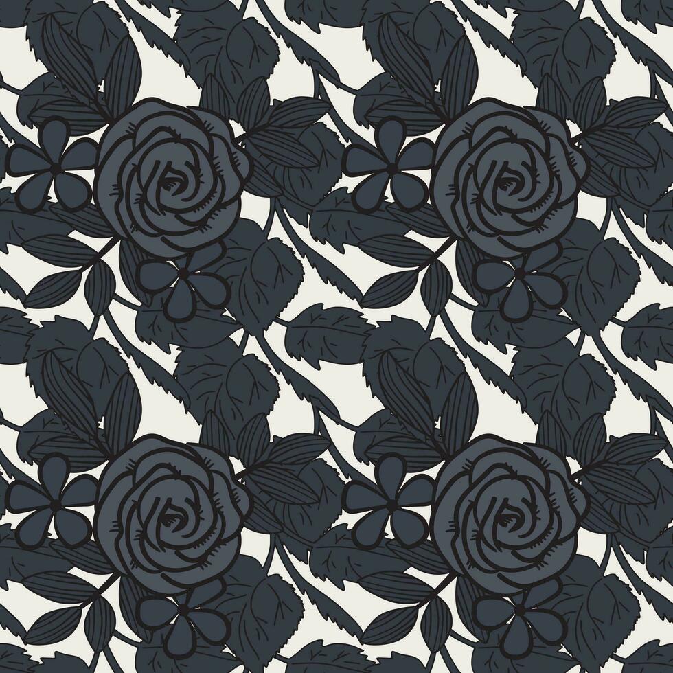 floral sans couture modèle. floral répéter pour textile et tissu. fleurs modèle vecteur