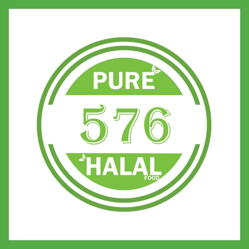 conception avec halal feuille conception 576 vecteur