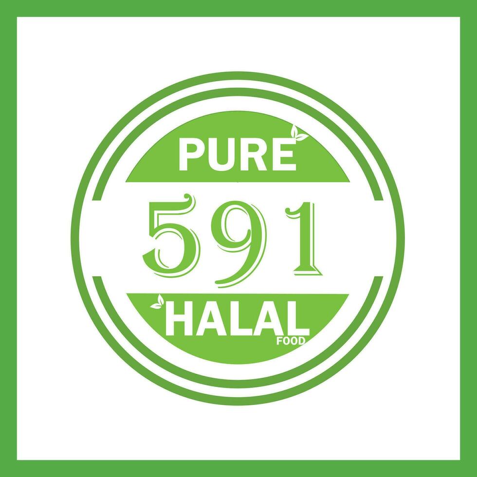 conception avec halal feuille conception 591 vecteur