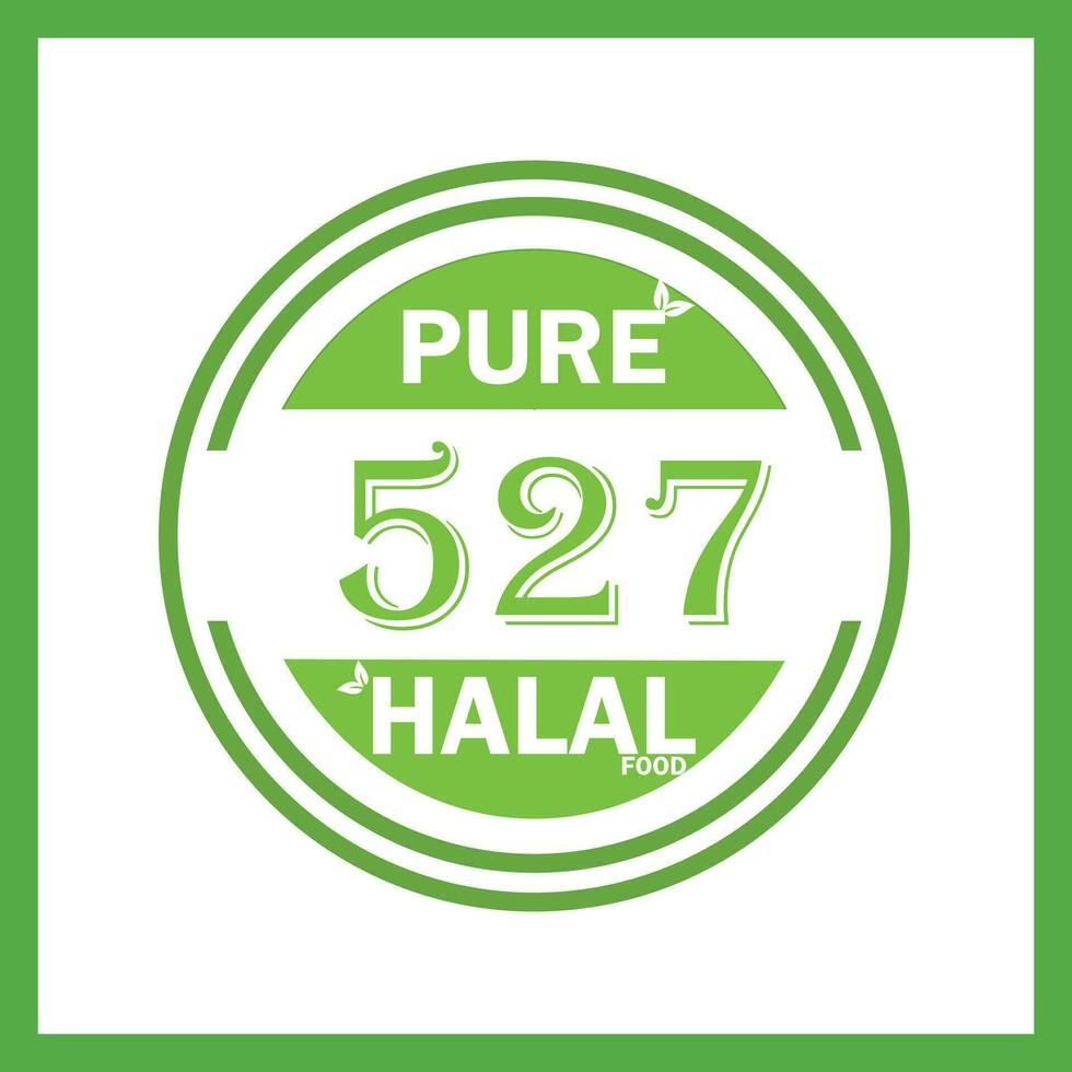conception avec halal feuille conception 527 vecteur