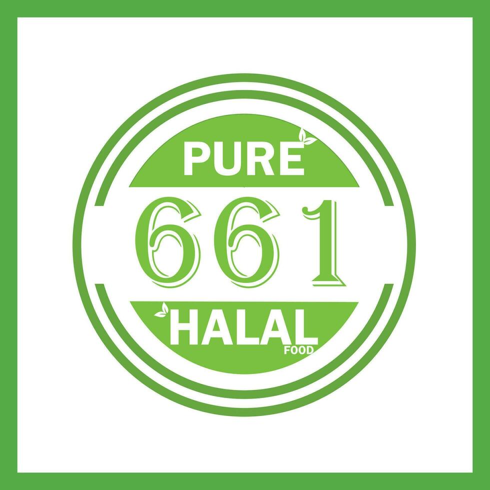 conception avec halal feuille conception 661 vecteur