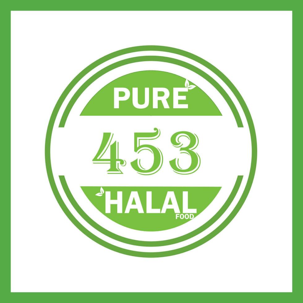 conception avec halal feuille conception 453 vecteur