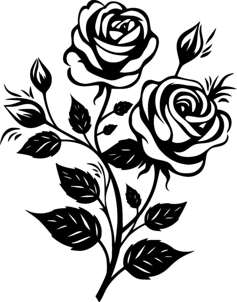 des roses - haute qualité vecteur logo - vecteur illustration idéal pour T-shirt graphique