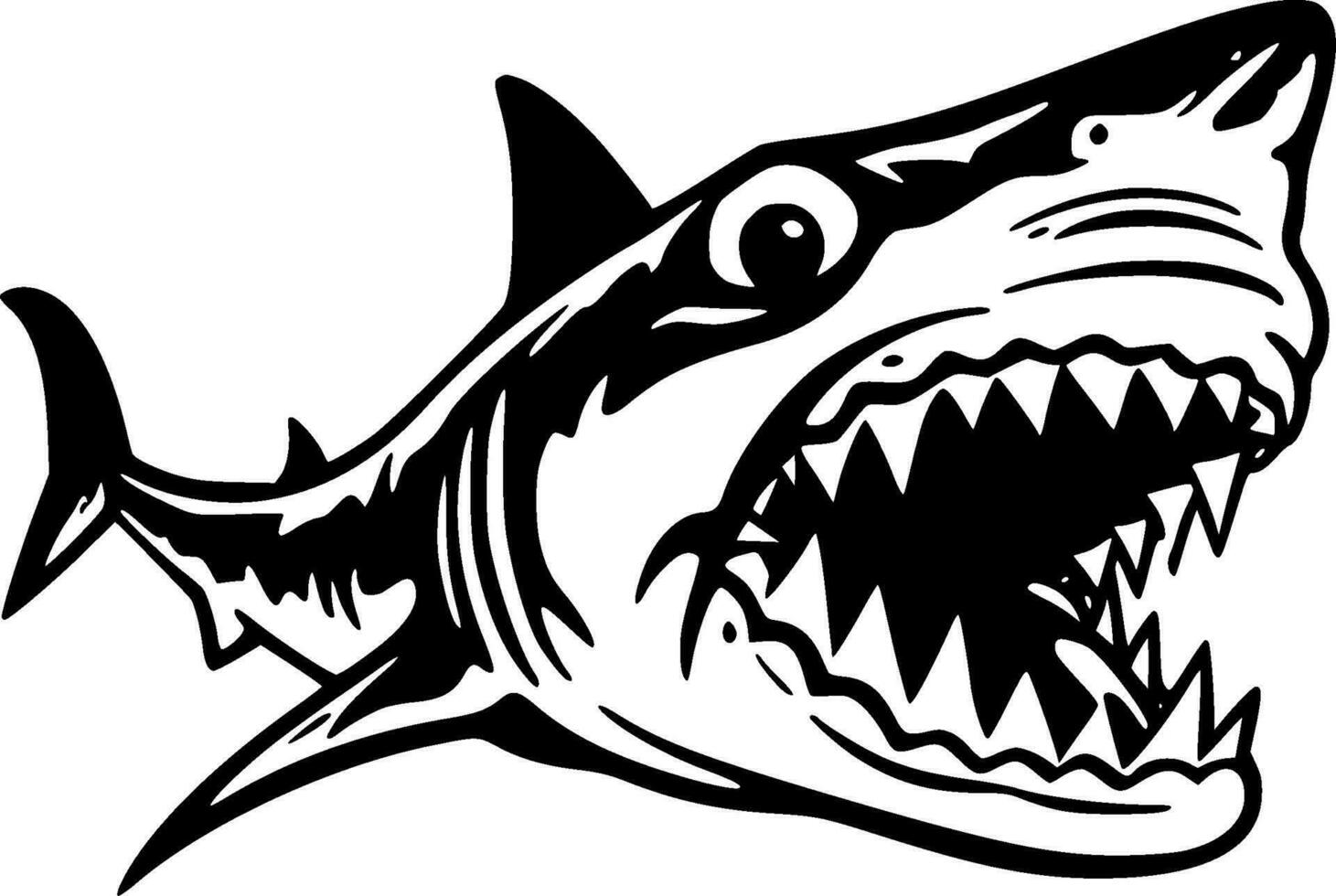 requin - haute qualité vecteur logo - vecteur illustration idéal pour T-shirt graphique