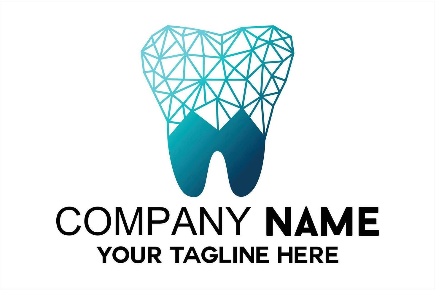le logo pour le unique dentaire clinique est vert vecteur
