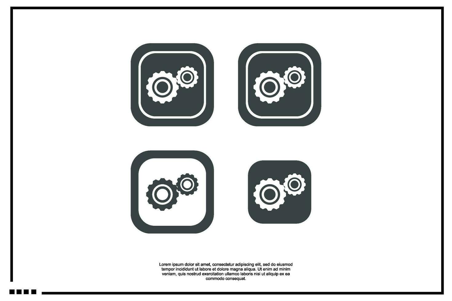 réglage icône ou logo vecteur