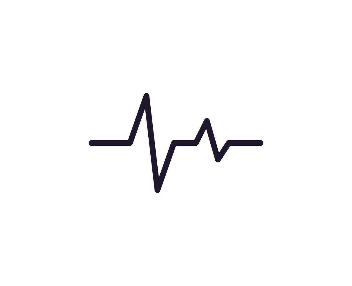 soins de santé concept. vecteur signe tiré dans ligne style pour la toile des sites, interface utilisateur, applications, magasins, magasins, Annonces. modifiable accident vasculaire cérébral. vecteur ligne icône de cardiogramme