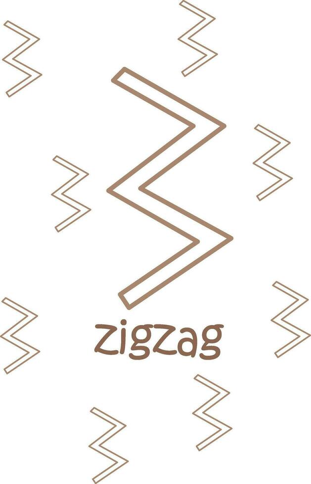 alphabet z pour zigzag vocabulaire école leçon dessin animé coloration pages pour des gamins et adulte vecteur