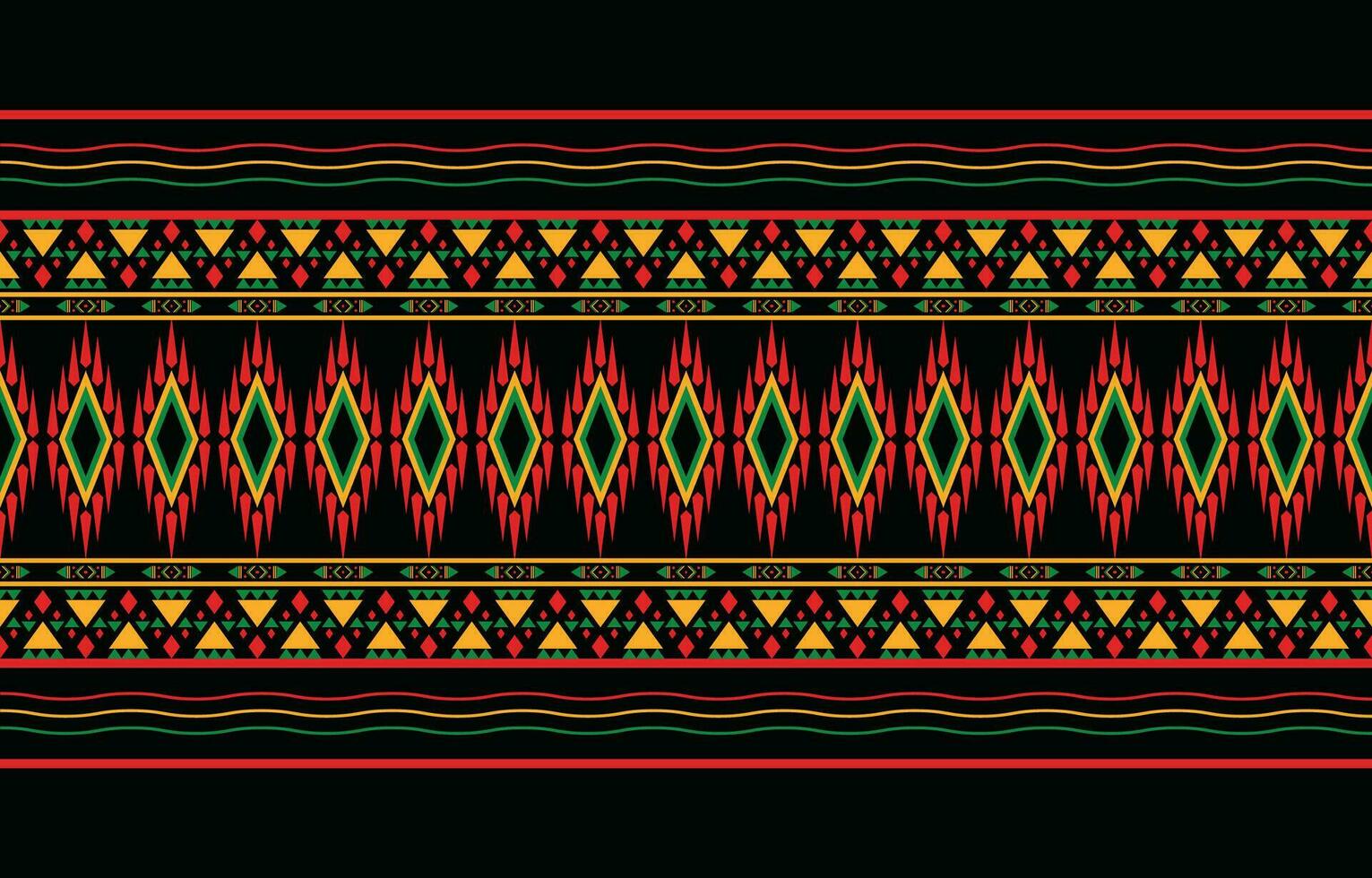 ethnique abstrait ikat art. aztèque ornement imprimer. géométrique ethnique modèle sans couture Couleur Oriental. conception pour Contexte ,rideau, tapis, fond d'écran, vêtements, emballage, batique, vecteur illustration.