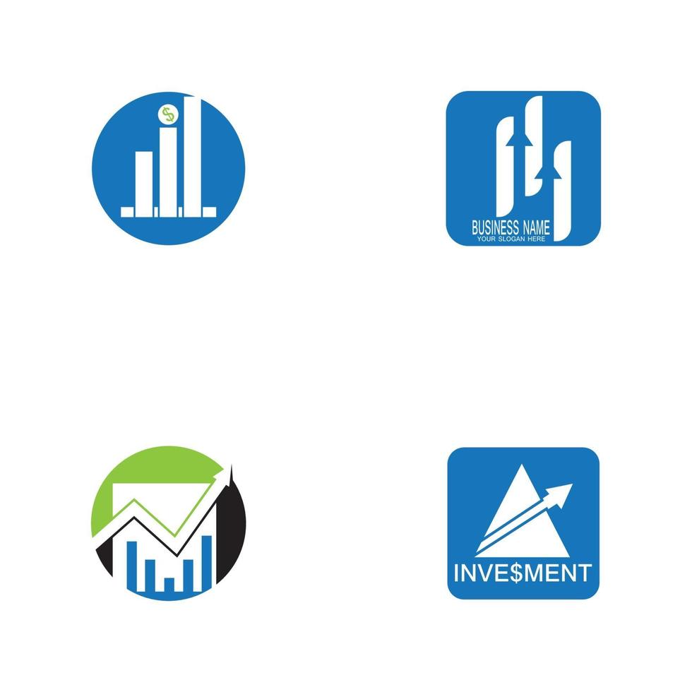 modèle de vecteur de logo de marketing d'investissement