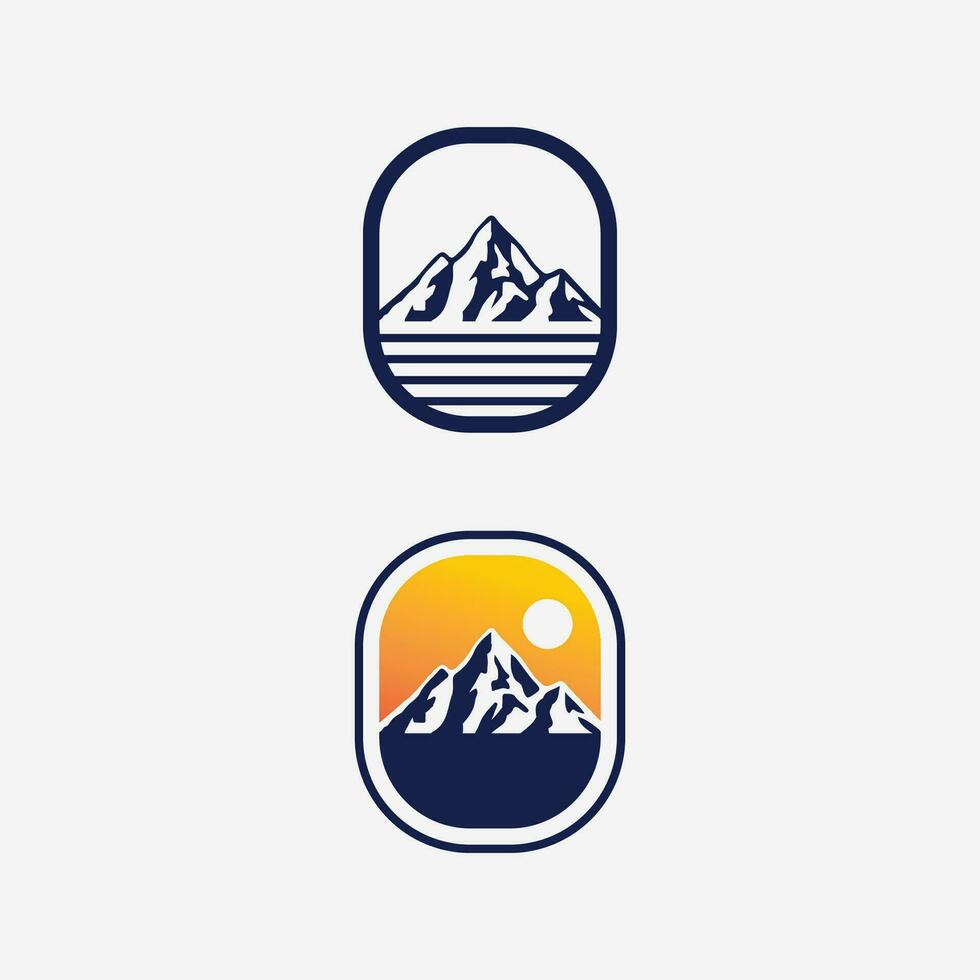 logo d & # 39; icône de montagne vecteur