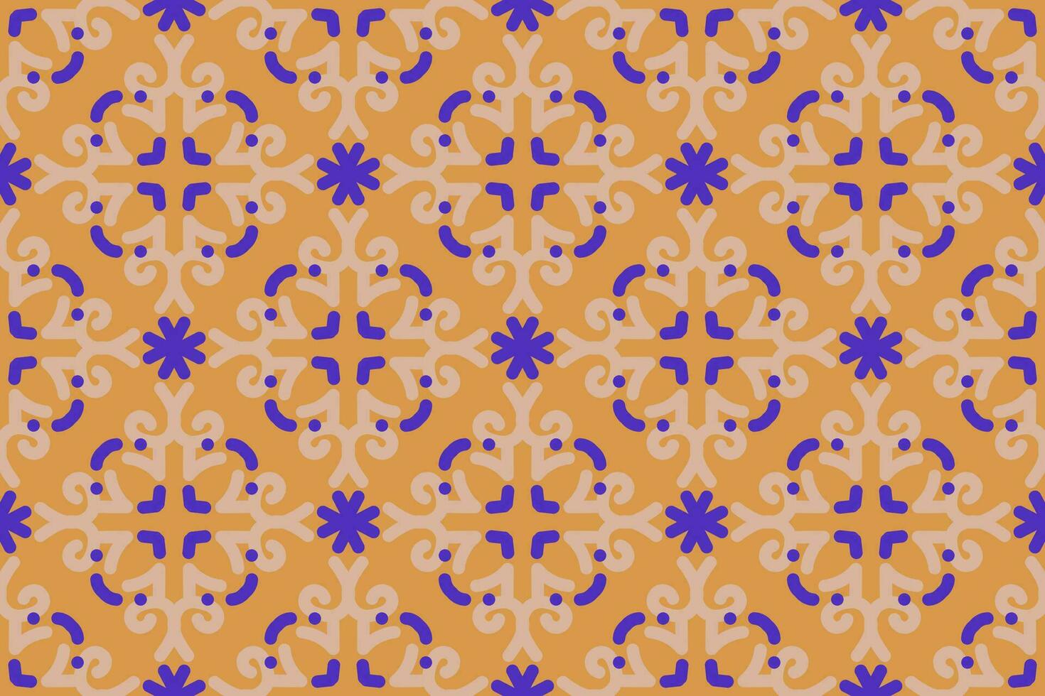 Oriental modèle. Orange et bleu Contexte avec arabe ornements. motifs, Contexte et fond d'écran pour votre conception. textile ornement. vecteur illustration.