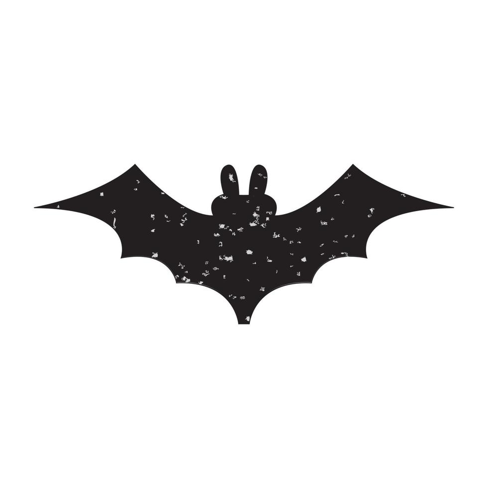 chauve-souris halloween slhouettes. vecteur