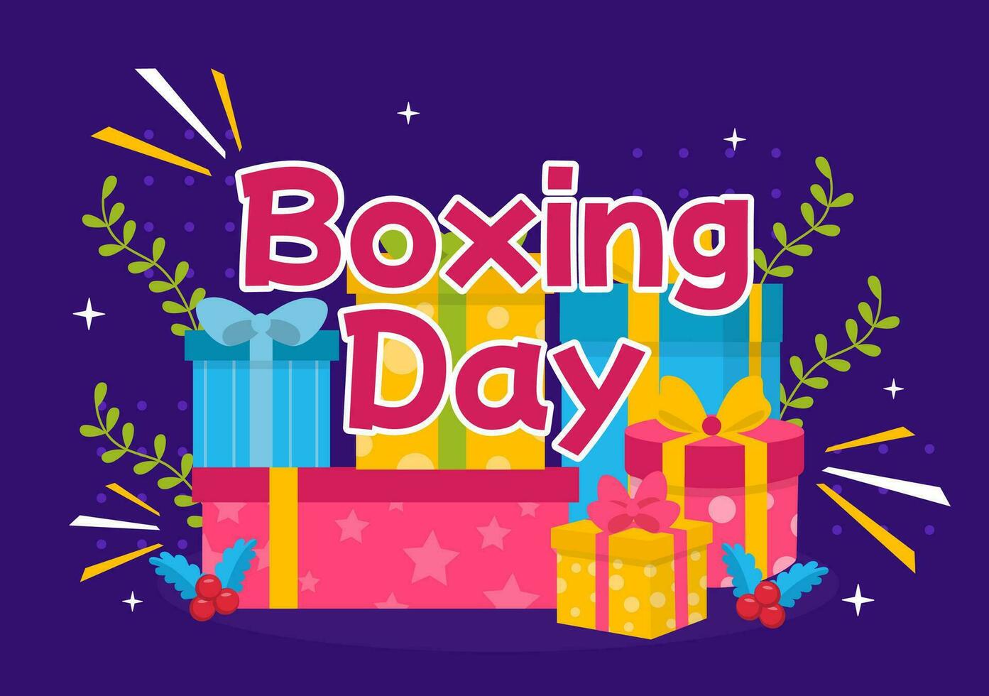 boxe journée vente vecteur illustration avec remise spécial offre étiquette prix et cadeau boîte dans plat dessin animé pour promotion La publicité Contexte conception