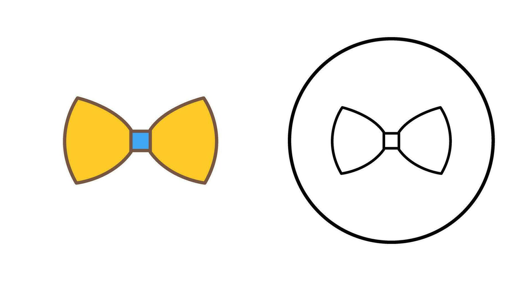 icône de vecteur de noeud papillon