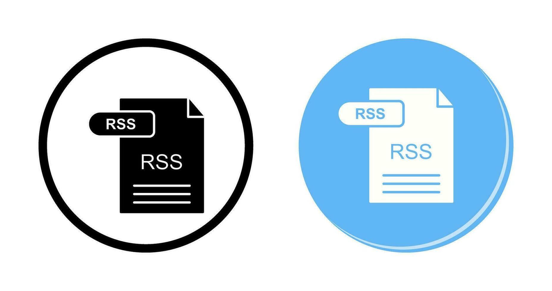 icône de vecteur rss