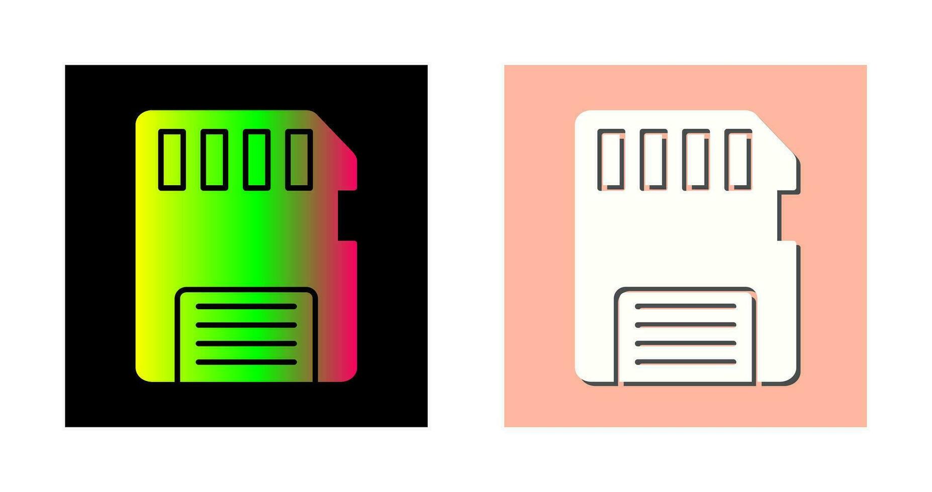 icône de vecteur de carte mémoire