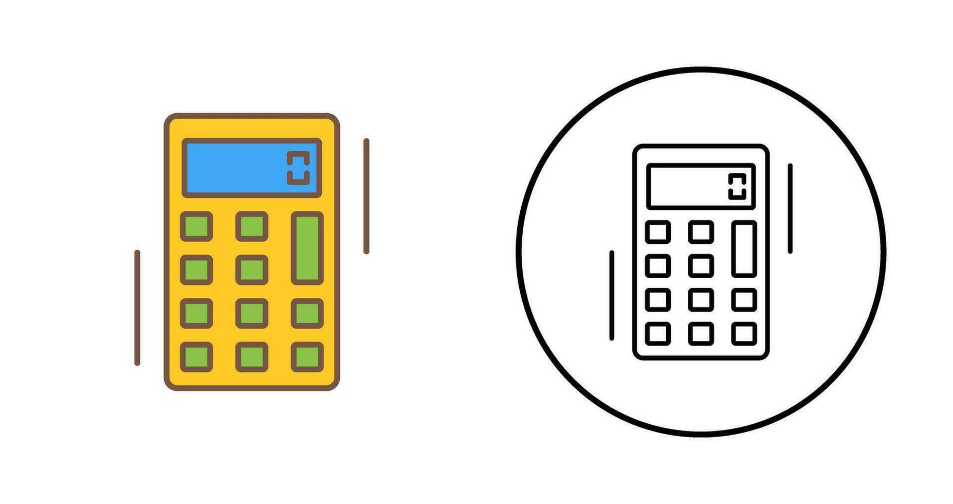 icône de vecteur de calculatrice