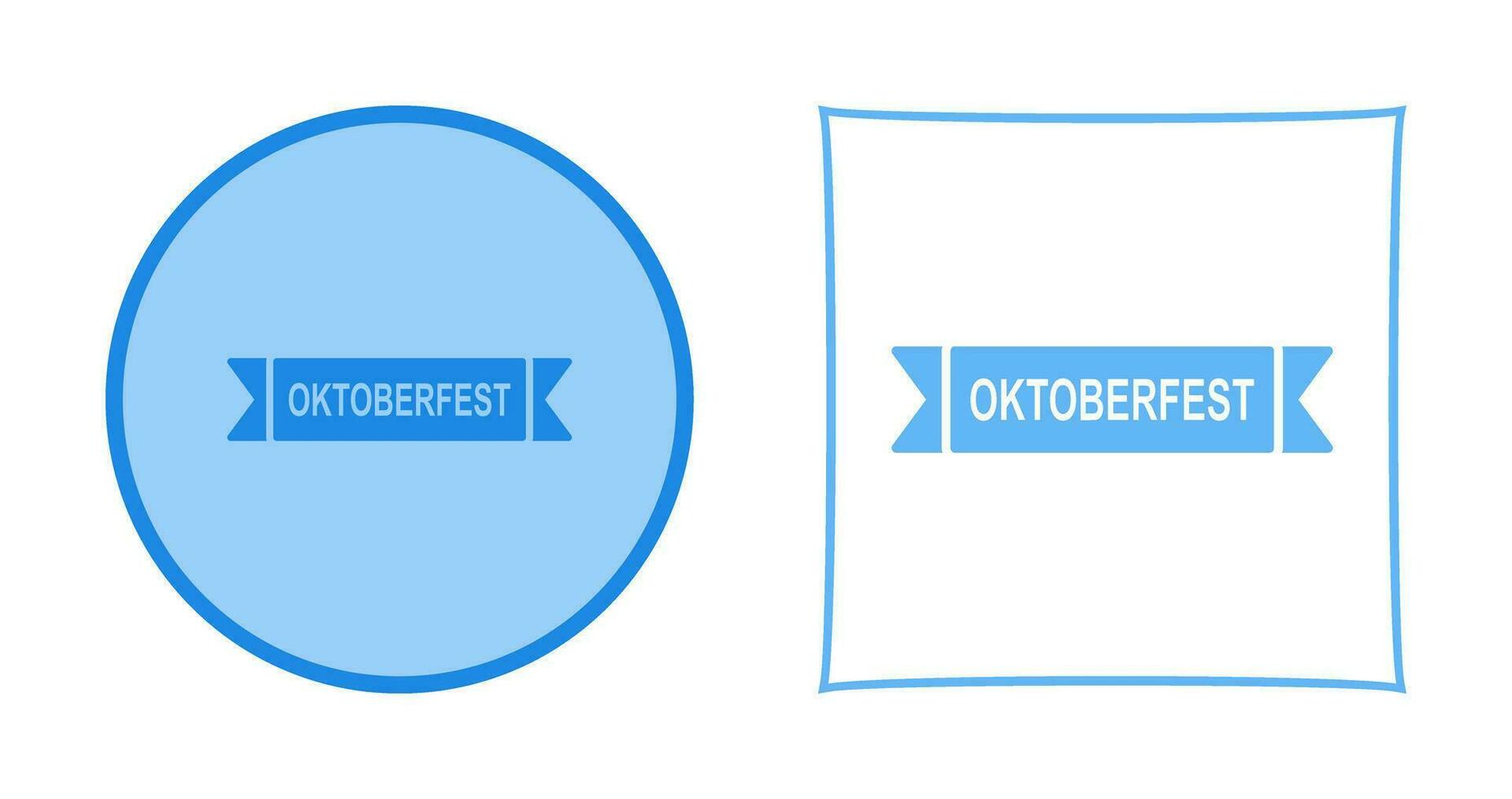 icône de vecteur de bannière oktoberfest