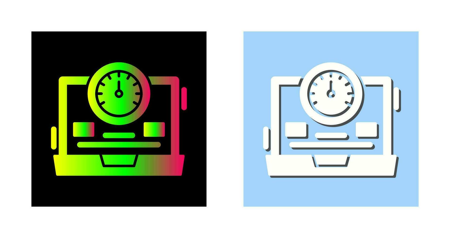 icône de vecteur de compteur de vitesse