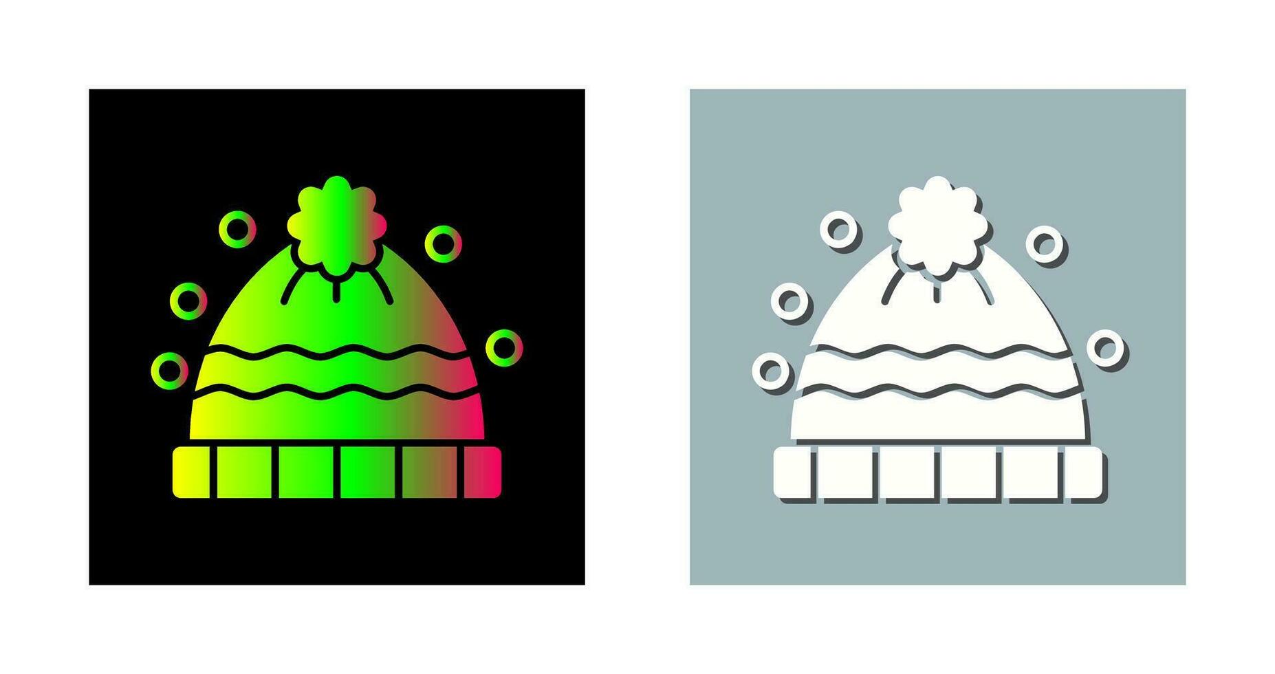 icône de vecteur de chapeau d'hiver