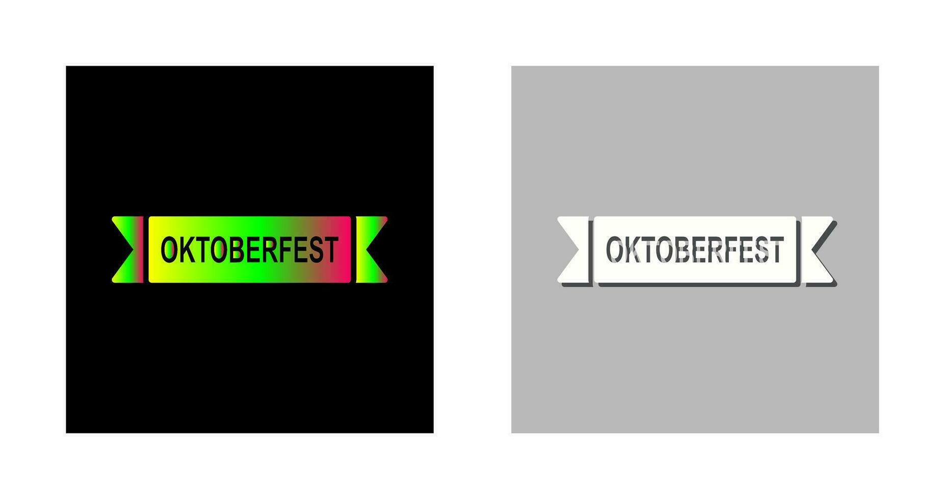 icône de vecteur de bannière oktoberfest