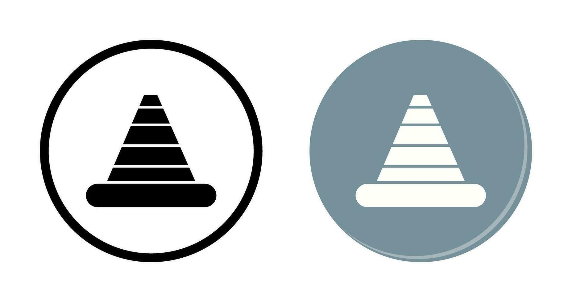 icône de vecteur de cône de signalisation